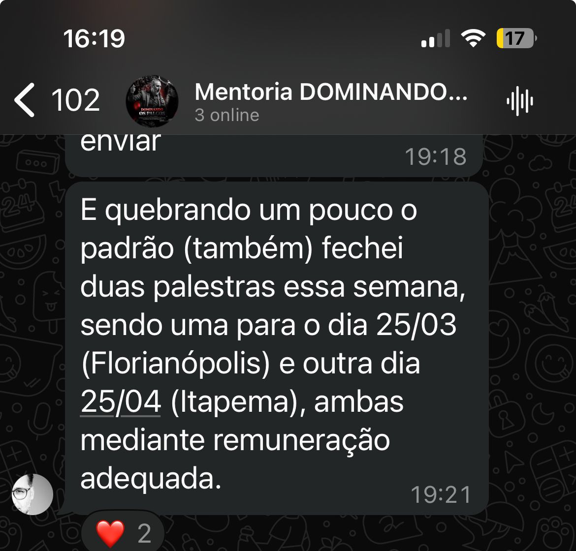 Convite para evento de palestras